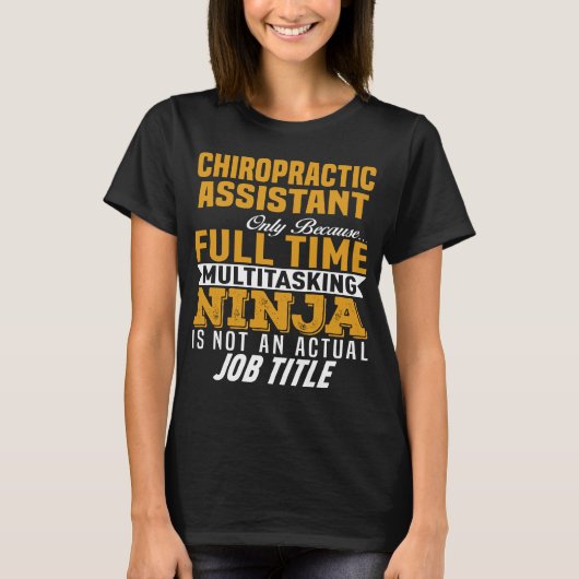 Chiropractic Assistant T-shirt (Voorkant)
