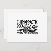 Chiropractic Because Life Spine Chiropractor Briefkaart (Voorkant / Achterkant)