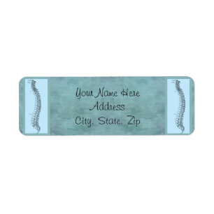 Chiropractic Business Return-adres Etiket