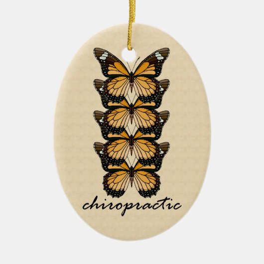 Chiropractic Butterflies Ornament (Voorkant)