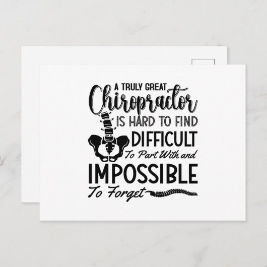 Chiropractic Chiro Spine Truly Great Chiropractor Briefkaart (Voorkant / Achterkant)