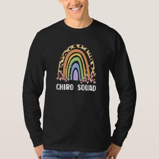 Chiropractic - Chiro Squad Leopard Rainbow Premium T-shirt (Voorkant)