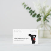 Chiropractic Chiropractic Clinic Business Card Visitekaartje (Staand voorkant)