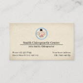 Chiropractic Chiropractor Clinic Business Card Visitekaartje (Voorkant)