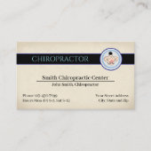 Chiropractic Chiropractor Clinic Business Card Visitekaartje (Voorkant)