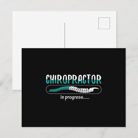 Chiropractic Chiropractor in Progress Chiro Spine Briefkaart (Voorkant / Achterkant)