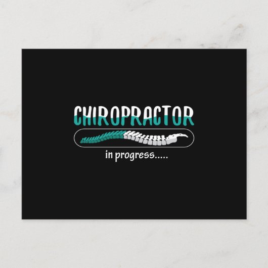 Chiropractic Chiropractor in Progress Chiro Spine Briefkaart (Voorkant)