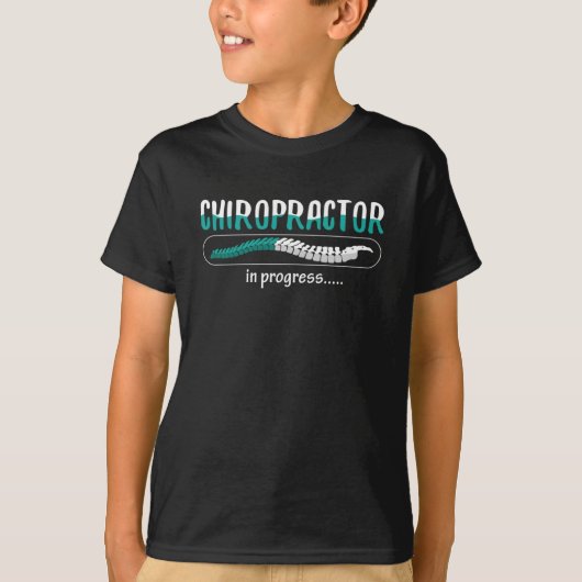 Chiropractic Chiropractor in Progress Chiro Spine T-shirt (Voorkant)