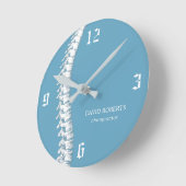 Chiropractic Chiropractor Spine Therapist Blue Ronde Klok (Hoek)