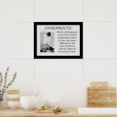 Chiropractic Corrects Subluxation Quote Poster (Keuken)