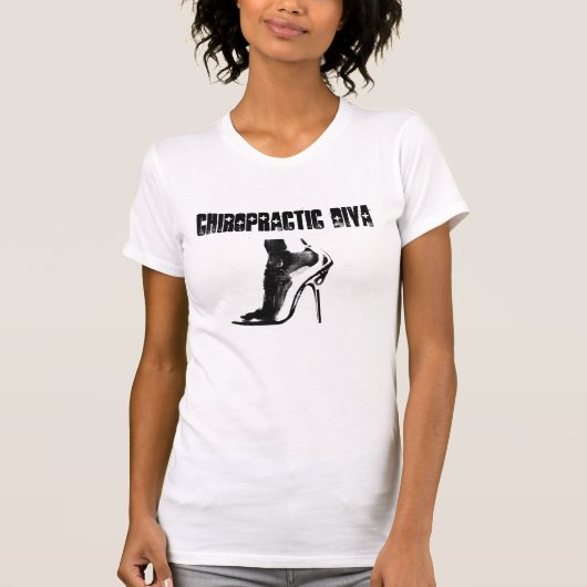 Chiropractic Diva Black Shirt (Voorkant)