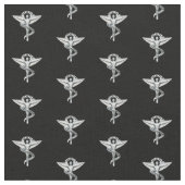 Chiropractic Emblem Fabric Stof (Close Up)