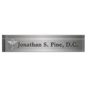 Chiropractic Emblem Personalized Desk Name plate Naambordje (Voorkant)