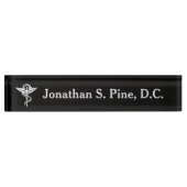 Chiropractic Emblem Personalized Desk Name plate Naambordje (Voorkant)