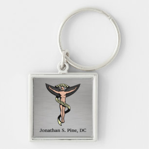 Chiropractic Emblem Personalized Sleutelhanger