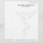 Chiropractic Emblem Stationery Briefpapier (Voorkant / Achterkant)