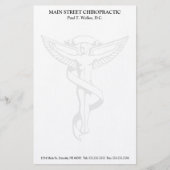 Chiropractic Emblem Stationery Briefpapier (Voorkant)