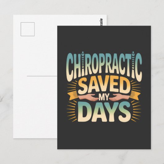Chiropractic Healing and Back Pain Relief Briefkaart (Voorkant / Achterkant)