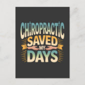 Chiropractic Healing and Back Pain Relief Briefkaart (Voorkant)