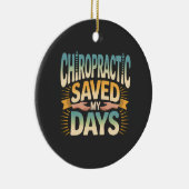Chiropractic Healing and Back Pain Relief Keramisch Ornament (Rechts)
