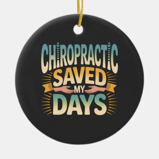 Chiropractic Healing and Back Pain Relief Keramisch Ornament (Voorkant)