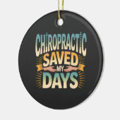 Chiropractic Healing and Back Pain Relief Keramisch Ornament (Links)