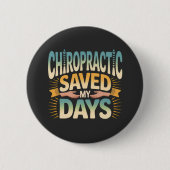 Chiropractic Healing and Back Pain Relief Ronde Button 5,7 Cm (Voorkant)