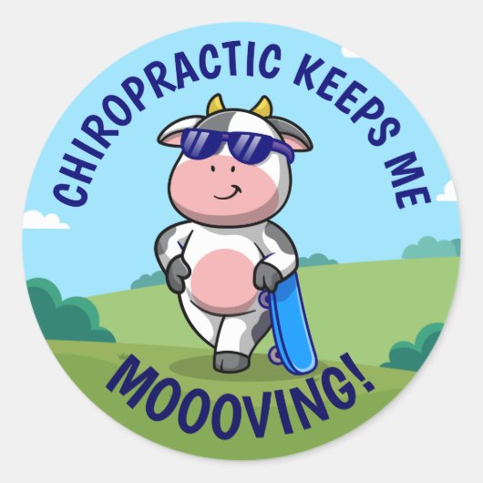 Chiropractic houdt me Kinder drijfveren Ronde Sticker (Voorkant)