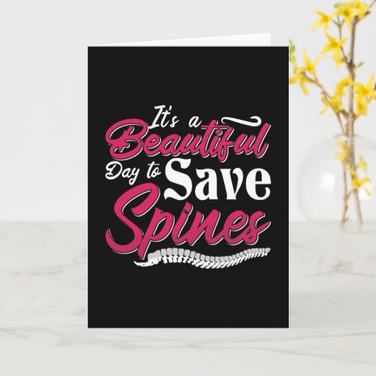 Chiropractic It's A Beautiful Day Chiropractor Kaart (Gele Bloem)