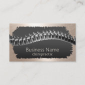 Chiropractic Modern Gold Grunge Lijst Visitekaartje (Voorkant)