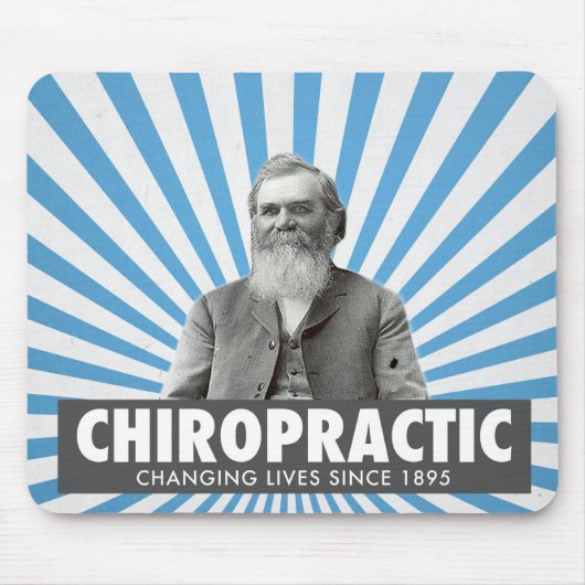 Chiropractic mousepad - D.D. Palmer Muismat (Voorkant)
