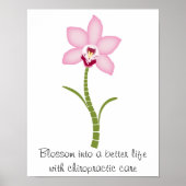 Chiropractic Orchid Poster (Voorkant)
