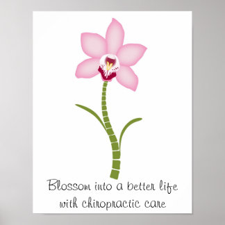 Chiropractic Orchid Poster