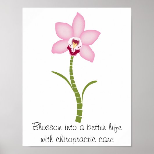 Chiropractic Orchid Poster (Voorkant)