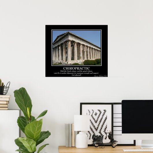 Chiropractic Poster - Greek Column/Color (Thuiskantoor)