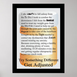 Chiropractic Probeer iets anders Poster