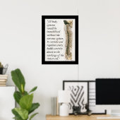 Chiropractic Quote Nervous System Poster Customize (Thuiskantoor)