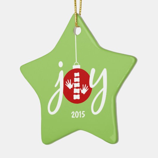 Chiropractic Red Joy kerstversiering Keramisch Ornament (Links)