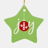 Chiropractic Red Joy kerstversiering Keramisch Ornament (Achterkant)