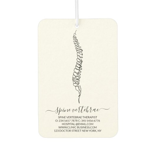 Chiropractic Service Chiro Chiropractor  Luchtverfrisser (Voorkant)