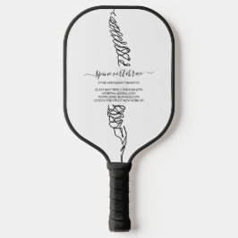 Chiropractic Spine Logo Pickleball Paddle