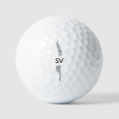 Chiropractic Spine MONOGRAM Golfballen (Voorkant)
