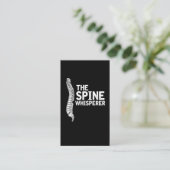 Chiropractic Spine Whisperer - Funny Chiropractor Visitekaartje (Staand voorkant)