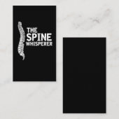 Chiropractic Spine Whisperer - Funny Chiropractor Visitekaartje (Voorkant / Achterkant)
