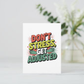 Chiropractic Stress Relief Back Adjustment Gift Briefkaart (Staand voorkant)