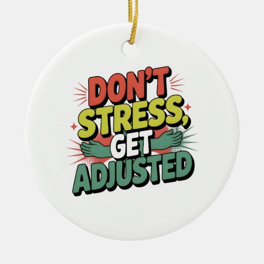 Chiropractic Stress Relief Back Adjustment Gift Keramisch Ornament (Voorkant)