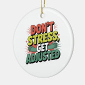 Chiropractic Stress Relief Back Adjustment Gift Keramisch Ornament (Links)
