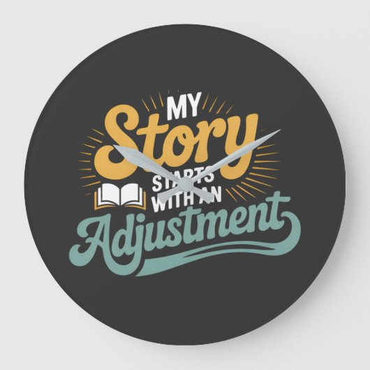 Chiropractic Student Motivation Spine Quote Grote Klok (Voorkant)