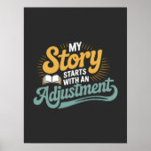 Chiropractic Student Motivation Spine Quote Poster (Voorkant)