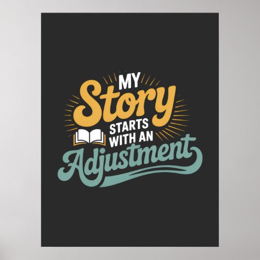 Chiropractic Student Motivation Spine Quote Poster (Voorkant)